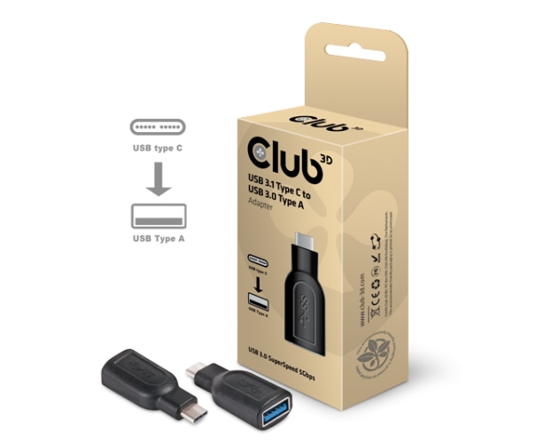 Club 3D USB 3.1 Gen.1 Type C auf USB 3.1 Gen.1 Typ A  Adapter