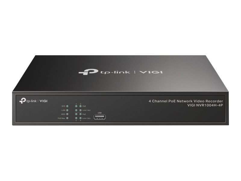 TP-LINK VIGI NVR1004H-4P - Network Video Recorder (ohne HD) - 4 Kanäle