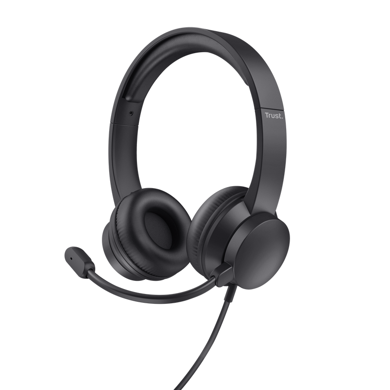 Trust Headset USB HS-201 On-Ear schwarz