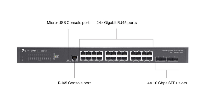 TP-LINK Omada SG3428X - Switch L2 4x SFP+