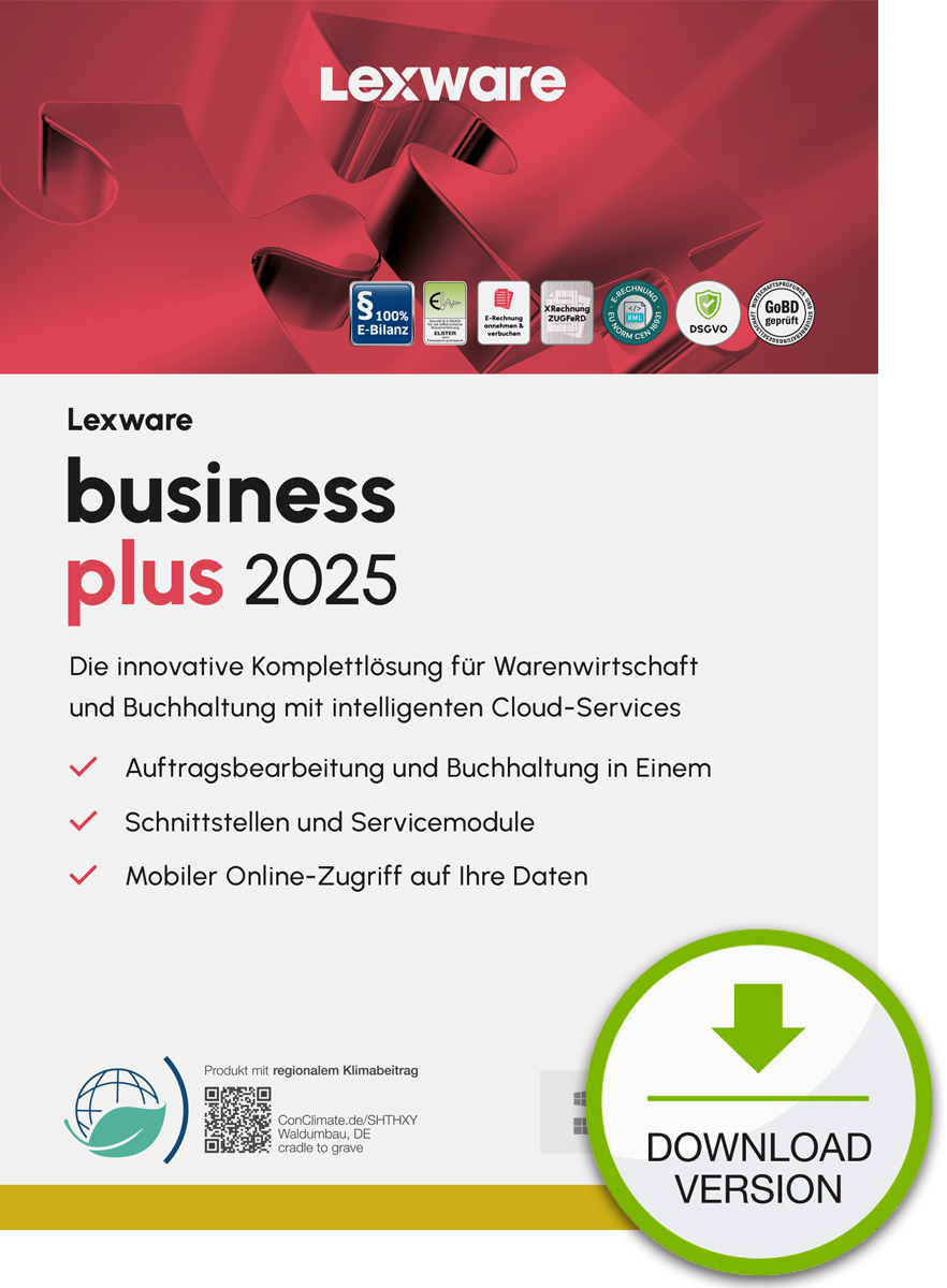 Lexware business plus 2025 ABO, ESD Software Download incl. Activation-Key