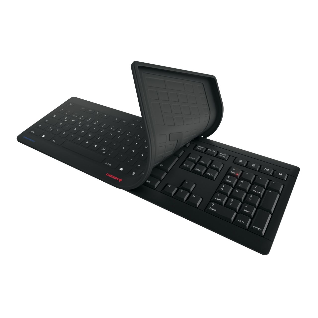 CHERRY STREAM PROTECT KEYBOARD WIRELESS JK-8552DE-2 schwarz