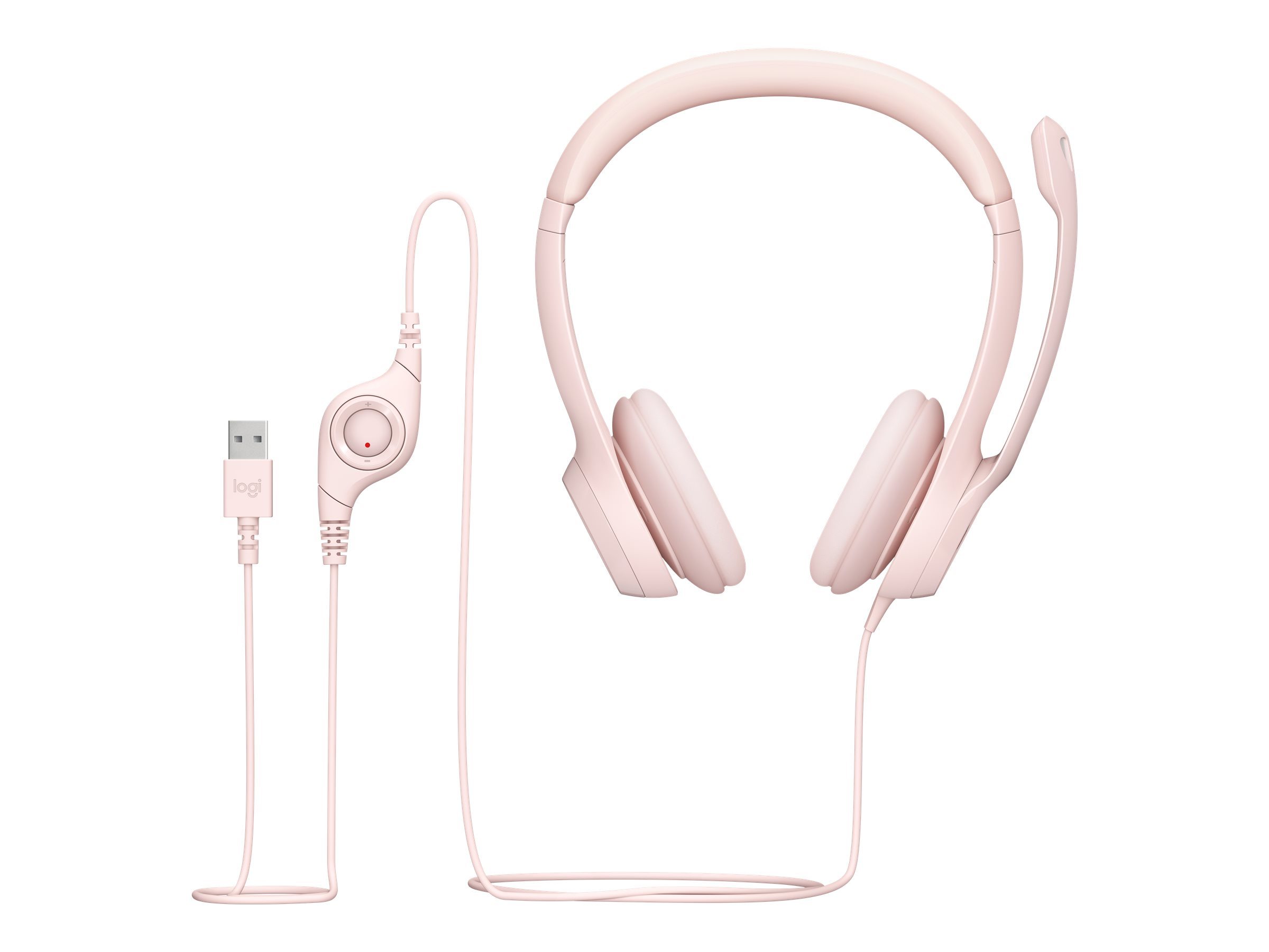 Logitech Kabel H390 Stereo rosé