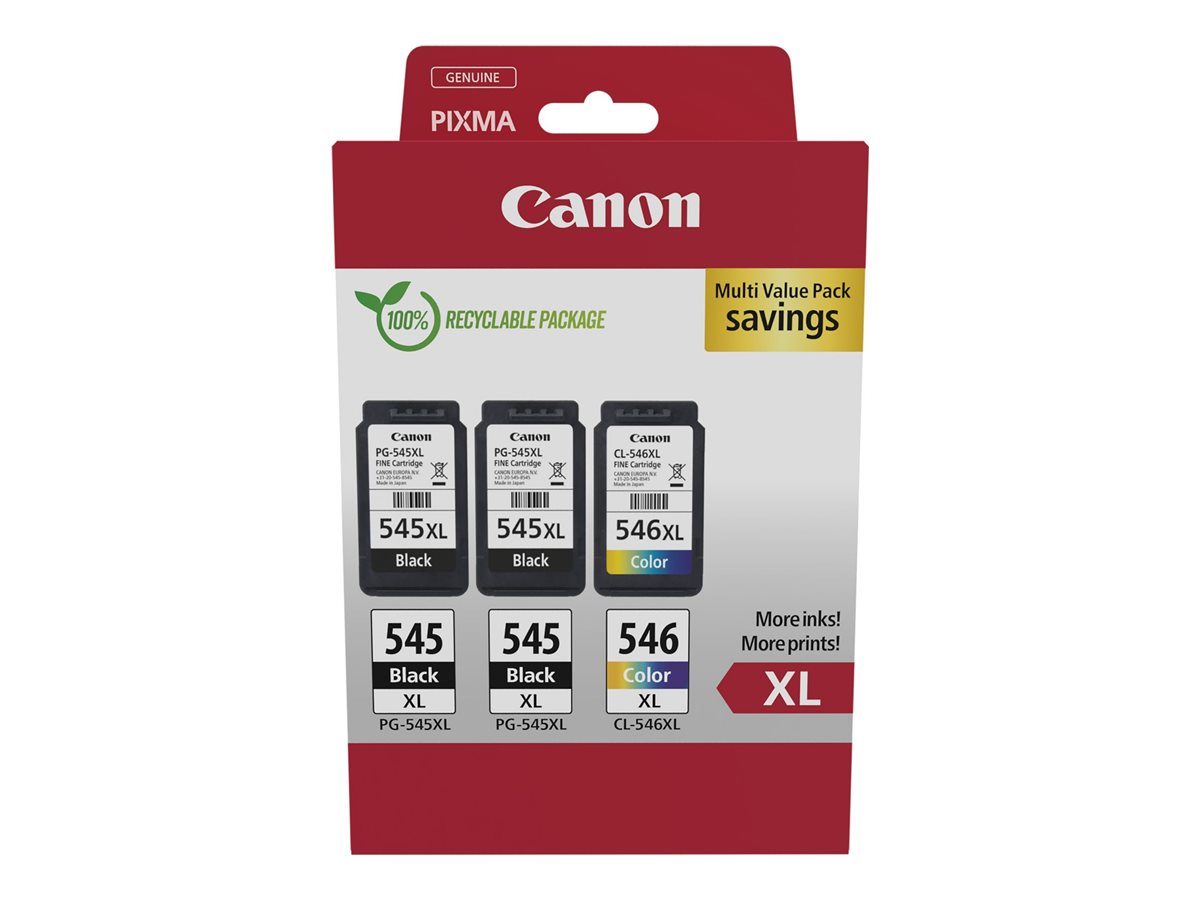 Canon PG-545XL x2 /CL-546XL Multipack 3er-Tinte (2xBK/C/M/Y)