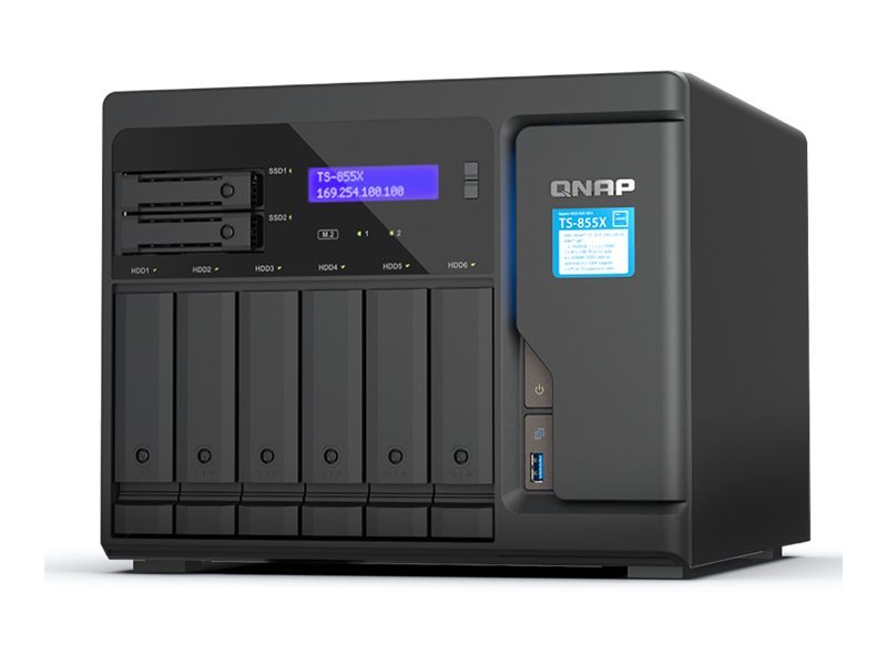 QNAP TS-855X-8G - NAS-Server 2x 2,5GbE 1x 10GbE RJ45