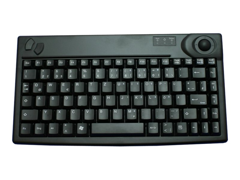 Cherry AK-440-TU-B/GE - robust & rutschfest - Trackball - schwarz - deutsch