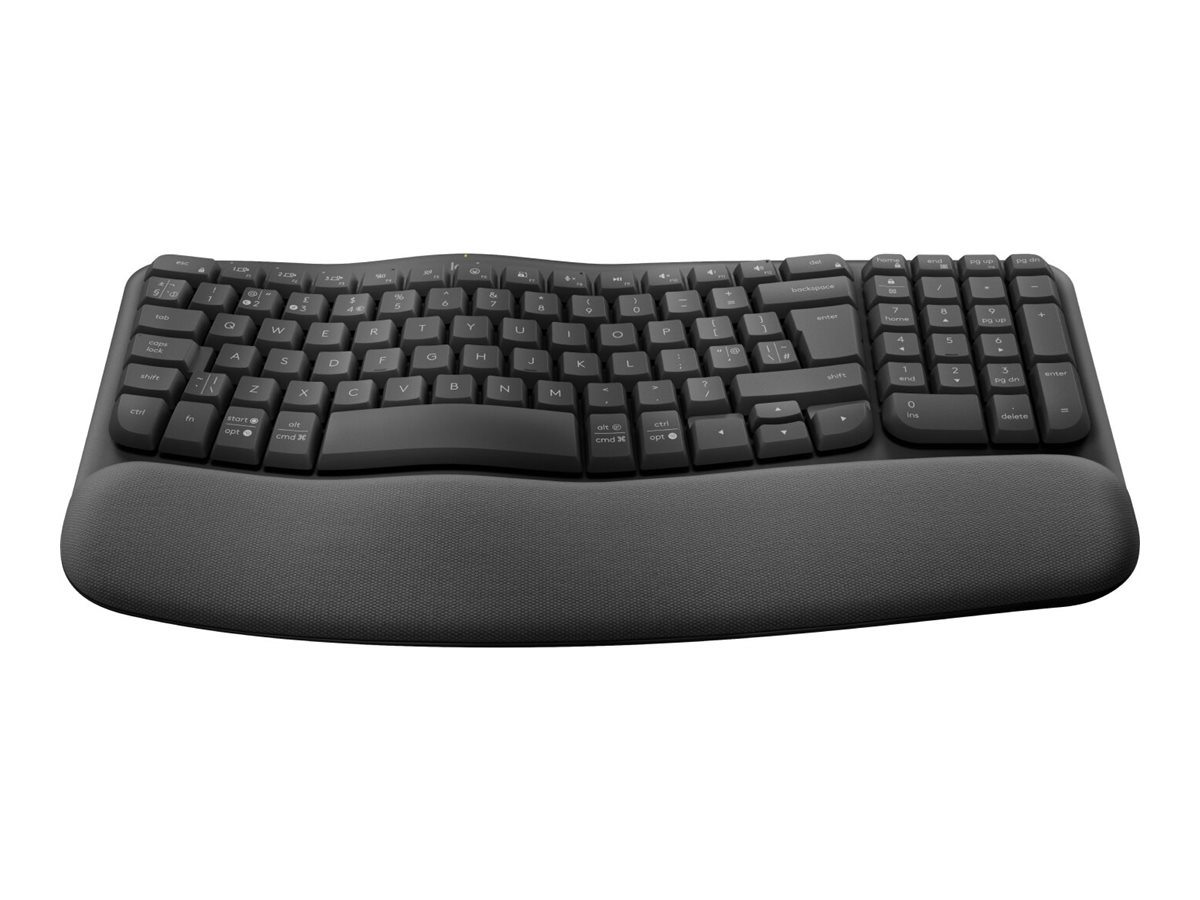 Logitech Wireless Wave Keys for Business ergonomisch schwarz DE