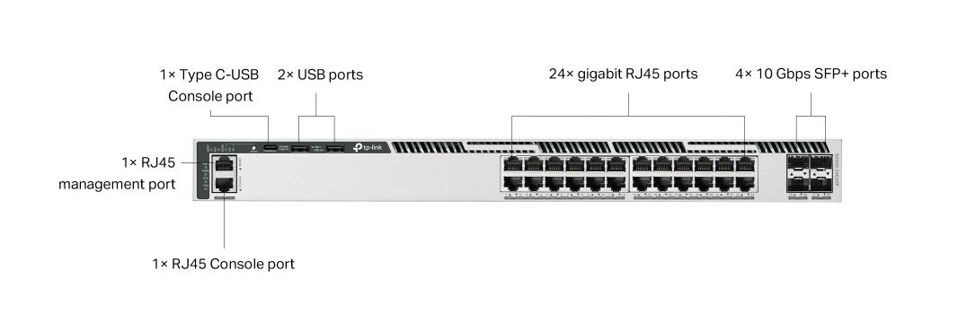 TP-LINK Omada Pro S6500-24G4XF - Switch - Managed - L3 - 24 x 10/100/1000 RJ45 + 4 x SFP+