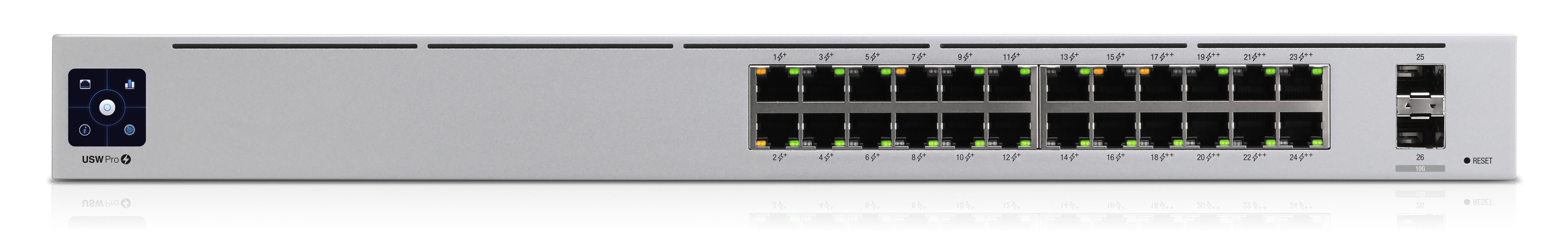 UbiQuiti USW-PRO-24-POE - Switch -  (16 PoE+, 8 PoE++ 400W)