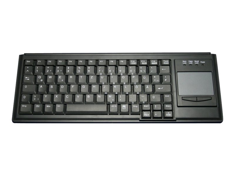 Cherry AK-4400-GU-B/US - Soft-Druckpunkt - Touchpad - schwarz - US englisch