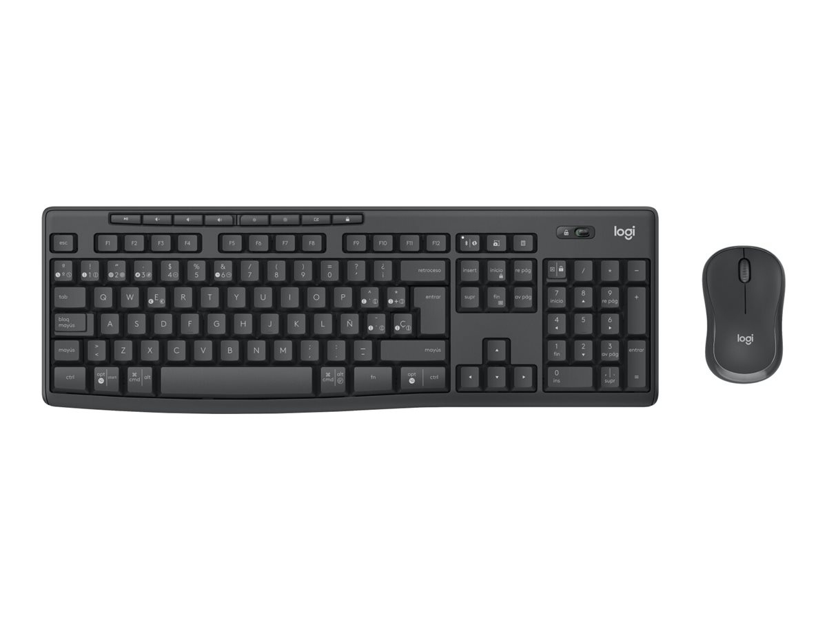 Logitech Kombi Wireless MK370 Tastatur-und-Maus-Set schwarz DE