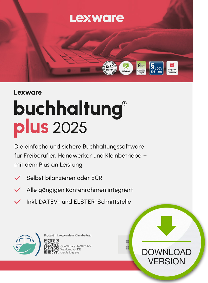 Lexware buchhaltung plus 2025 ABO, ESD Software Download incl. Activation-Key