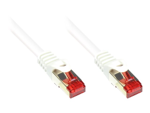 Patchkabel 1,0m Cat6 2x RJ45 PIMF weiß