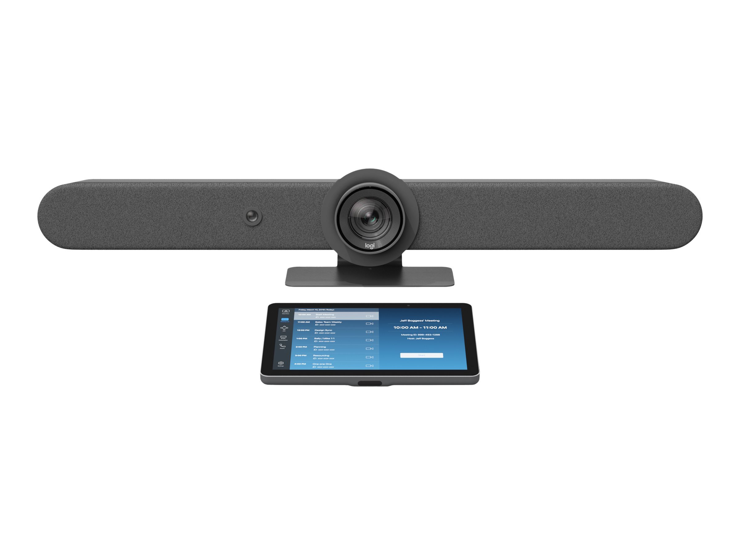 Logitech Kit für Videokonferenzen (Logitech Tap IP, Logitech Rally Bar)