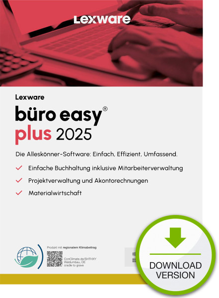 Lexware büro easy plus 2025 ABO, ESD Software Download incl. Activation-Key