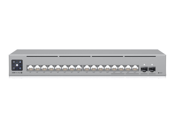 UbiQuiti USW-PRO-Max-16-PoE - Switch - L3 - 4x 2.5GbE 12x 1GbE 2x SFP+ (12x PoE+ 4x PoE++ 180W)