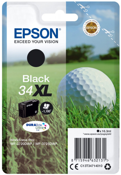 Epson 34XL Schwarz - 16.3 ml