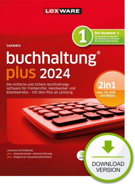 Lexware buchhaltung plus 2024, ESD Software Download incl. Activation-Key