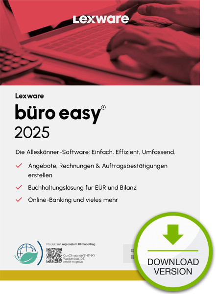 Lexware büro easy 2025 ABO, ESD Software Download incl. Activation-Key