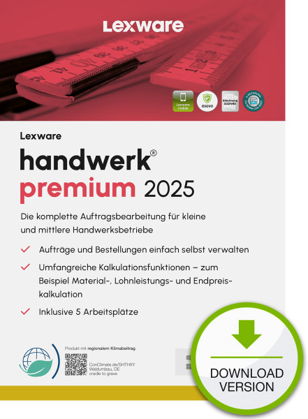 ESD / Lexware handwerk premium 2025 / Online Download