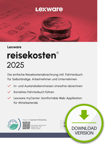 Lexware reisekosten 2025 ABO, ESD Software Download incl. Activation-Key