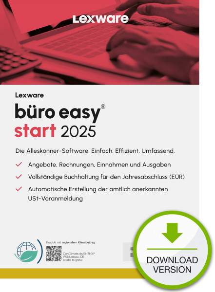 Lexware büro easy start 2025 ABO, ESD Software Download incl. Activation-Key