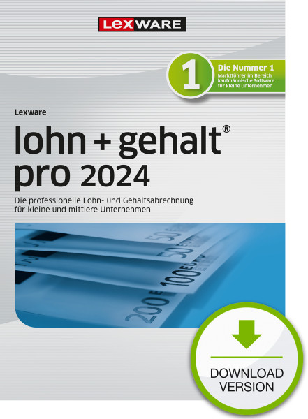 Lexware lohn+gehalt pro 2024, ESD Software Download incl. Activation-Key