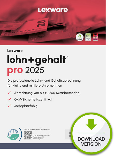 ESD / Lexware lohn+gehalt pro 2025 / Online Download